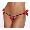G-string Crotchless Red/blk