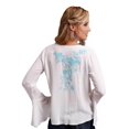 thumbnail image 2 of Stetson Western Shirt Women L/S Embroidery L White 11-050-0565-5051 WH, 2 of 2