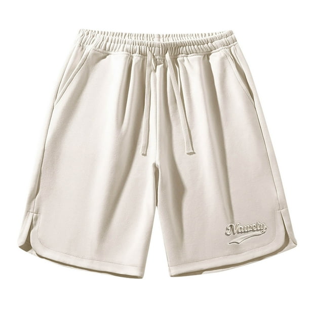 Pantalones Cortos Deportivos de los Hombres con Cordón de Bolsillo Cintura Elástica, Ligero Y Cómodo Pantalones Cortos de los Hombres Casual