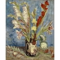 thumbnail image 2 of CANVAS Vase with Gladioli and China Asters 1886 By Vincent Van Gogh 24x18, 2 of 2