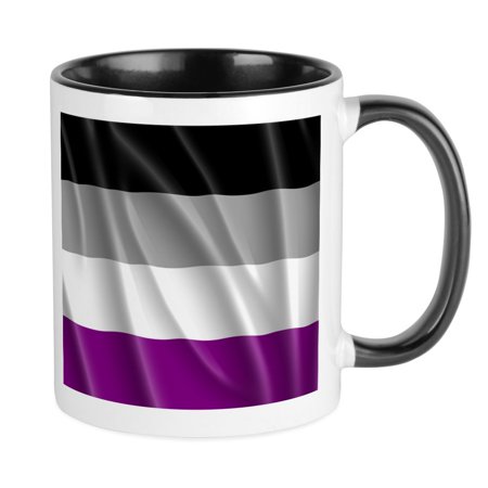 

CafePress - ASEXUAL PRIDE FLAG Mug - Ceramic Coffee Tea Novelty Mug Cup 11 oz