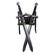 thumbnail image 5 of Doppelmesserholster Universelle Scheidentasche Cosplay Kostüm Requisiten Scheide Mittelalterliche Schultergürtelscheide Für Ritter Piraten Cosplay Negro Colco Titular de la correa para el hombro, 5 of 7
