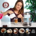 thumbnail image 2 of OVENTE 1.7L Electric Tea Kettle with Removable Infuser, Variable Temperature Control, Keep Warm Function, 1500W Fast Heating Water Boiler, BPA Free B, 2 of 10