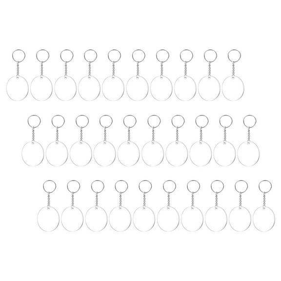 UPOUART Keychain Decorations Acrylic Elegant 30 Sets