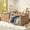 Natural+Teddy+Twin, variant on Full Size Soft Upholstered Floor Bed, Montessori Floor Bed with Full Surround Safety Rails, Low to Ground Bed Frame for Boys Girls, Pink