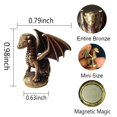 thumbnail image 2 of Tope decorativo para bisagra de puerta WLHYHH, dragón de bronce, set magnético, 2 of 7