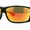 Black Red / Orange Mirror, variant on Xloop Mens Wrap Around Biker Style Plastic Sport Sunglasses Black Orange Blue Mirror