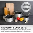 thumbnail image 2 of Granitestone Pots and Pans Set Nonstick, 10 Piece Complete Kitchen Cookware Set with Induction Cookware, Dishwasher Safe-Silver, 2 of 6