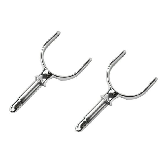 MARINE CITY Shaft Rowlock Oarlock, 316 Stainless Steel, Heavy Duty 1/2 Inch x 2 Inch, Side Mount, Fine Finish, for Marine Row Boats, Rafts, Kayaks Pack of 2