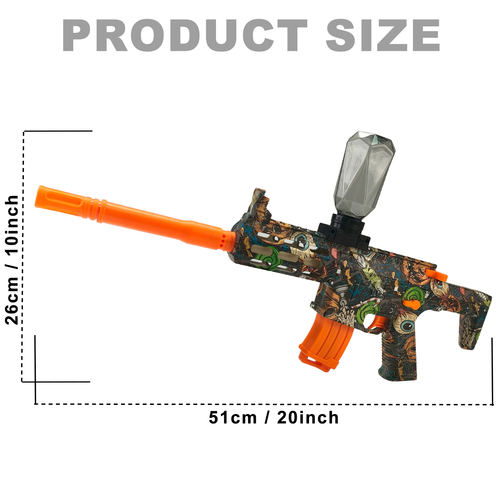 Gel Ball Launcher 2 pack for  Ages 14+ with High-capacity Rechargeable Battery