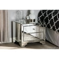 thumbnail image 6 of Urban Designs Berlin Glamour Style Mirrored 2-Drawer Nightstand, 6 of 6