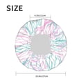 thumbnail image 6 of YFYANG Women's Double Waterproof Shower Cap, Line Art Leaf Reusable Hair Cap for All Hair Styles and Head Sizes, 6 of 9