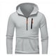 thumbnail image 3 of WILLBEST Sudaderas para Hombre, Sudadera con Capucha y Cremallera, Chaqueta Informal con Bolsillos Delanteros, Ropa Deportiva De Manga Larga para Gimnasio, Correr Al Aire Libre XXXGrande, 3 of 3