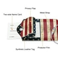 thumbnail image 5 of 2PCS Luggage Tags, Privacy Cover ID Label with Stainless Steel Loop and Address Card for Travel Bag Suitcase, US Flag, 5 of 7