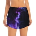 thumbnail image 2 of Daiia Purple And Blue Nebula Pattern Women's 2 in 1 Running Shorts - Lightweight Athletic Workout Gym Yoga Shorts Liner with Phone Pockets-X-Large, 2 of 7