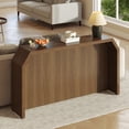 thumbnail image 4 of Gelloan 54.3" Wooden Fluted Long Console Table Entryway Table, Sofa Table for Entryway, Living Room, Couch, Hallway, or Office,Brown, 4 of 7
