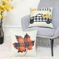 thumbnail image 2 of Autumn Decorations Pumpkin Pillow Covers Set of 4 Fall Decor Grateful Thanksgiving Throw Pillow Covers Cushion Cover 18 X 18, 2 of 5