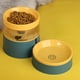 thumbnail image 5 of Cuencos elevados para comida y agua para mascotas, protección para el cuello, cuenco automático para mascotas de gran capacidad, de una pieza, para gatos, perros, verde, 5 of 5