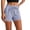 Gray, variant on Waffle Knit Cotton Shorts for Women Summer Casual Lounge Shorts Lightweight Elastic Waist Drawstring Shorts Loose Wide Leg Beach Shorts with Pockets