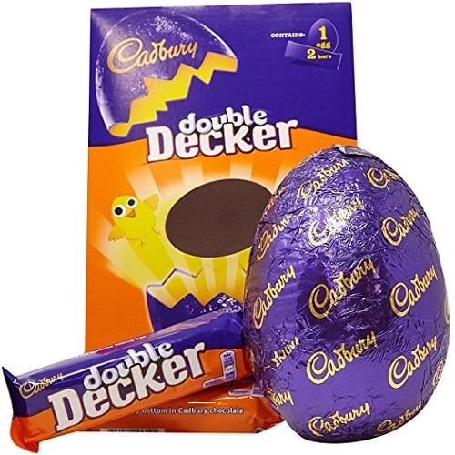 Cadbury Double Decker Easter Egg Dairy Milk Chocolate Egg with Bars 307g