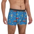 thumbnail image 5 of Men's Boxer Briefs, Cartoon Animals 1 Soft Comfy Mens Underwear Boxer Briefs Breathable With Widen Waist, 5 of 7