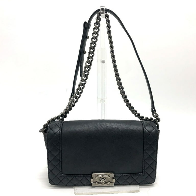 Pre Owned Chanel A92193 CC Mark Chain Shoulder Bag Black SilverHardware Good Walmart