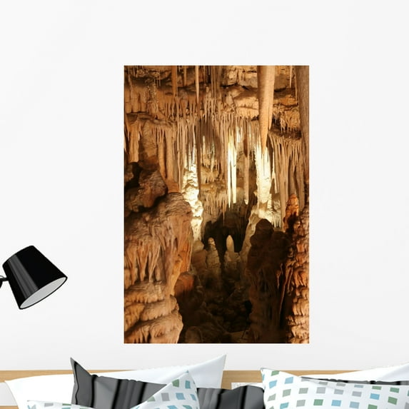 Stalactite Cave Wall Mural by Wallmonkeys Peel and Stick Graphic (36 in H x 24 in W) WM130327