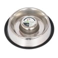thumbnail image 1 of Iconic Pet  48 oz Slow Feed Stainless Steel Pet Bowl for Dog or Cat - Large, 1 of 1
