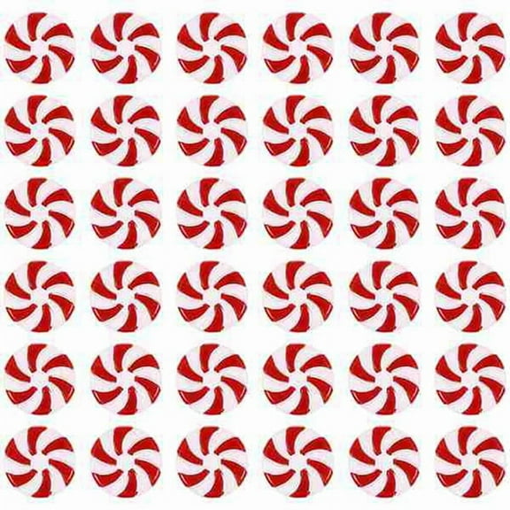 60Pcs Christmas Candy Cane Tree Hanging Ornaments for Holiday Decoration Favors 25mm