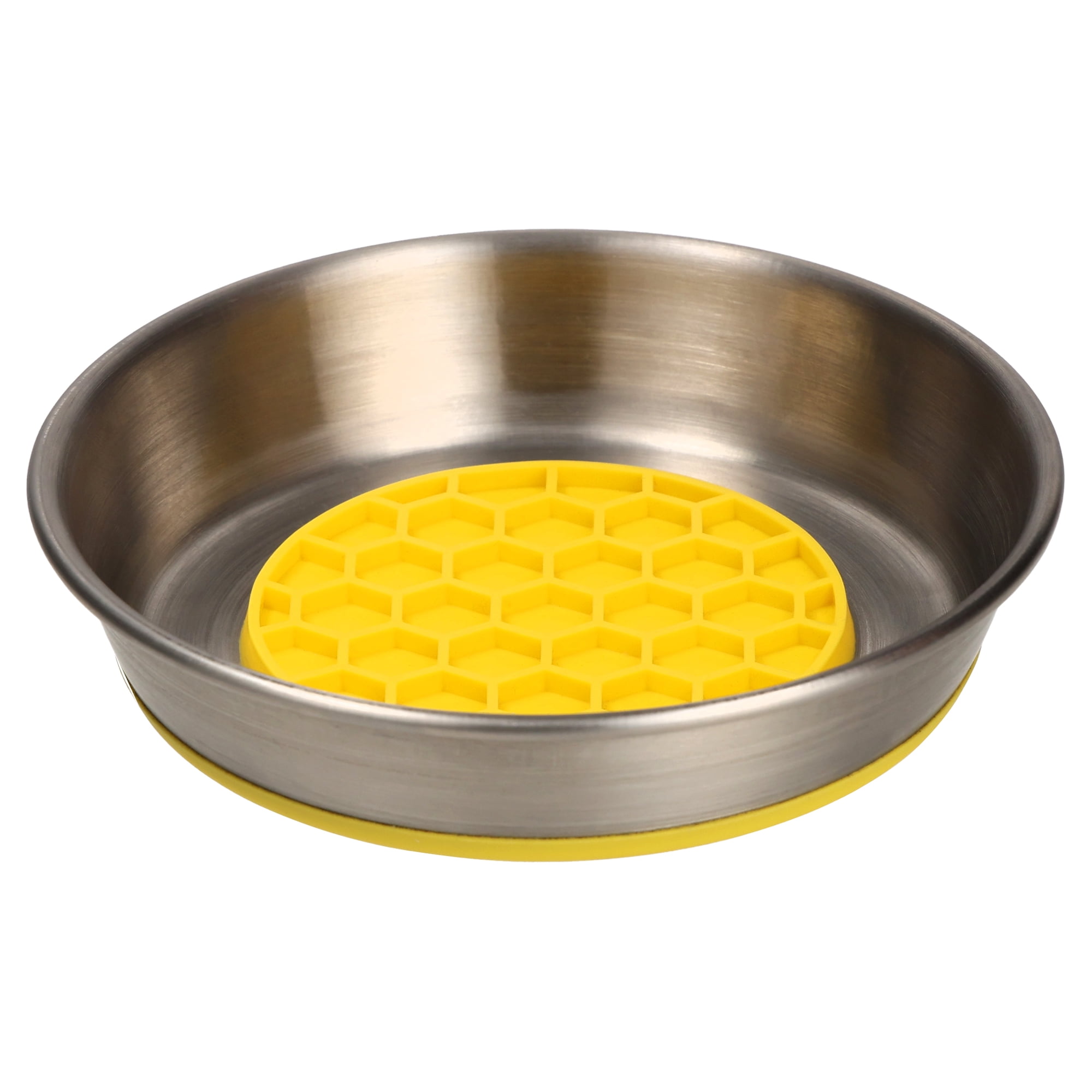 Vibrant Life Silicone and Stainless Steel Lick Mat Cat Saucer