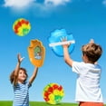 thumbnail image 5 of Racket Teen & Sucker Ball Toss & Catch Set With 1 Glow Ball 1 Non-Glow Ball 2 Rackets, Outdoor Sports Game Toy For Playground Beach Party, Family Fun Activity, 5 of 7