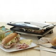 imusa 1400W Electric Stainless Steel Silver Panini Press
