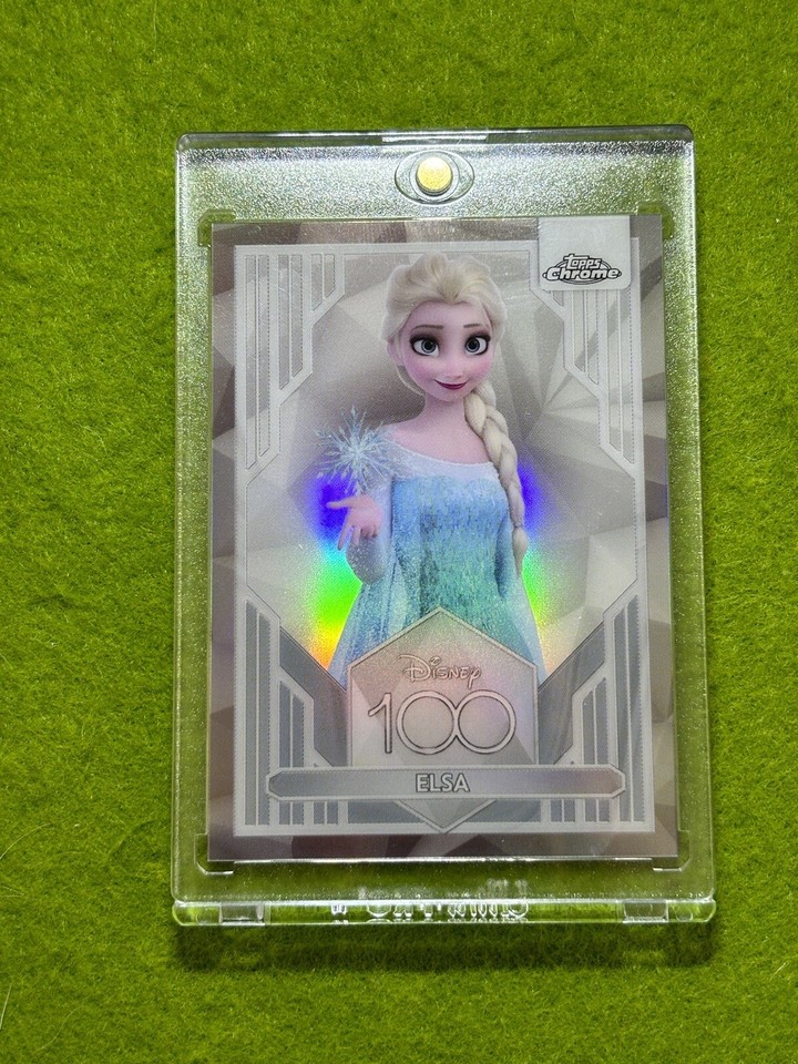 ELSA from FROZEN Disney 100 REFRACTOR CARD 2023 Topps Chrome