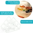 thumbnail image 4 of Sunnydaze Modern White Metal Wire Freestanding 6-Bottle Triangular Countertop Wine Rack, 4 of 7