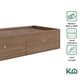 thumbnail image 3 of Base Cama Individual Con Cajones KingsHouse Recamara cafe, 3 of 7