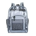 thumbnail image 2 of Heavy Duty Clear Backpack Large Transparent Bag for School Stadium Events Travel Camping PVC 3PCS, 2 of 7