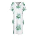 thumbnail image 4 of Vestido de verano con bolsillos sueltos de trébol para mujer 2025, vestidos de fiesta para mujer, 4 of 7