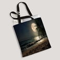 thumbnail image 2 of ABPHQTO Beautiful Fantasy Tropical Beach Milky Way Star Moon Canvas Bag Reusable Tote Grocery Shopping Bags Tote Bag 14x16 inch, 2 of 2