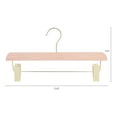 thumbnail image 2 of Unique Bargains Wood Hangers with Pinch Clips for Clothing and Pants 10 Pack Gold, 2 of 6