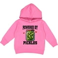 thumbnail image 2 of Inktastic Pickle Lover Funny Powered by Pickles Toddler Hoodie, 2 of 4