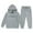 Grey, variant on Shadoumai Girls Winter Tracksuit Soft Hooded Pullover And Jogger Pants Cozy Two Piece Casual Outfit Set For Cold Weather