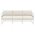 thumbnail image 4 of Mykonos Patio Sofa White with Sunbrella Natural Cushion, 4 of 8