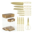 thumbnail image 4 of Sabatier 12 PC Knife Set Gold Blade, 4 of 14