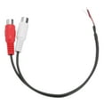 thumbnail image 1 of Adaptador de cable RCA hembra Uxcell a cable de extremo abierto de cable de altavoz para amplificador receptor 9.84", 1 of 6