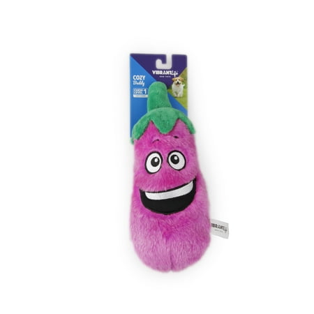4 Assorted Squeaky Pet Toys - Vibrant Life Cozy Buddy Dog Toy with Squeaker, Assorted Characters