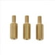 thumbnail image 5 of 250 Unids M3 Macho x M3 Hembra 11mm Longitud Latón Tornillo Rosca Separadores de Separador de PCB, 5 of 10