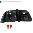 thumbnail image 4 of Spec-D Tuning Red Tail Lights Compatible with 1999-2000 Honda Civic 4 Door Sedan Left & Right Pair Assembly, 4 of 7