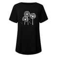 thumbnail image 4 of Pompotops Chemises Mode Décontractée pour Femmes Manches Courtes Tee-Shirt Ample Tunique Blouse, 4 of 4