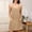 Khaki, variant on Women's Nightgowns & Sleepshirts Sleep Tanks Sexy Nightgown Cotton Nightgowns Night Shirts Crew Neck Yellow Sleeveless Womens Cotton Nightgown,XXL