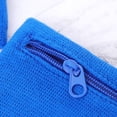 thumbnail image 3 of 4pcs Sports Wristband Zipper Workout Wallet Gym Wrist Bag Breathable Sweatband for Active Use, 3 of 8